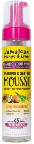 Jamaican Mango & Lime Braiding & Setting Mousse 8oz